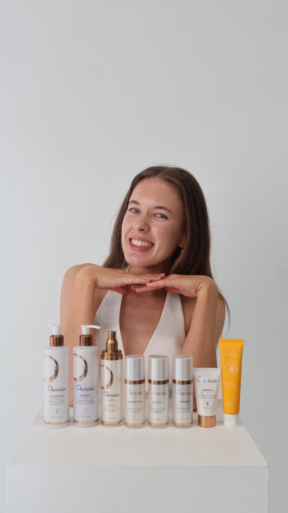 Jorja Vakulcyzk during a holistic skin consultation for peri-oral dermatitis at The Skin Suite Collective in Perth